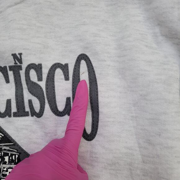 Vintage 1996 San-Francisco Sweatshirt Womens L/XL 23x25 USA - Picture 8 of 15